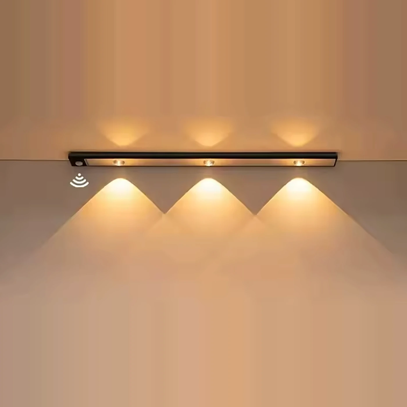 Black 40cm GlowSense cabinet light
